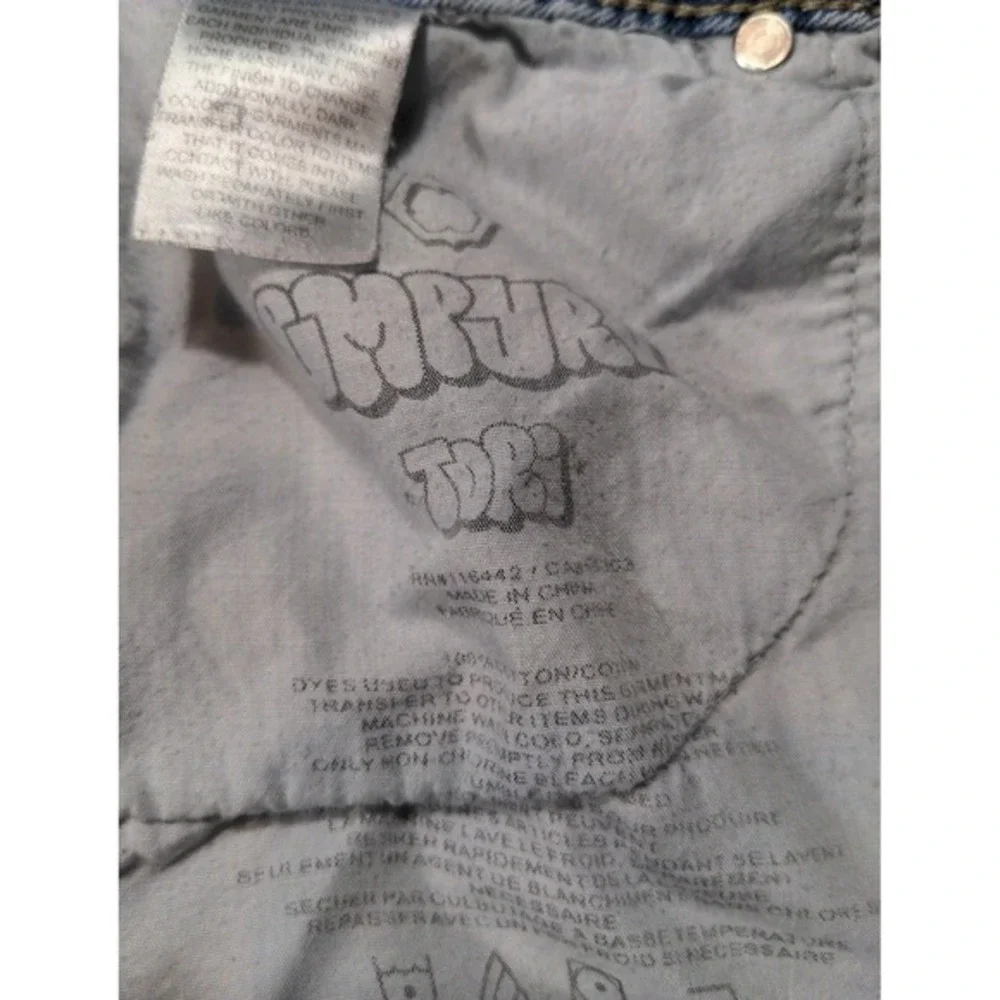 Y2K‎ Empyre Tori Light Wash Denim Cargo Pants Size 10 Skate Streetwear Style VTG